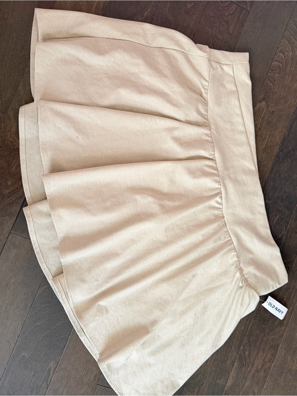 Old Navy Cream Athletic Skirt (with shorts!)